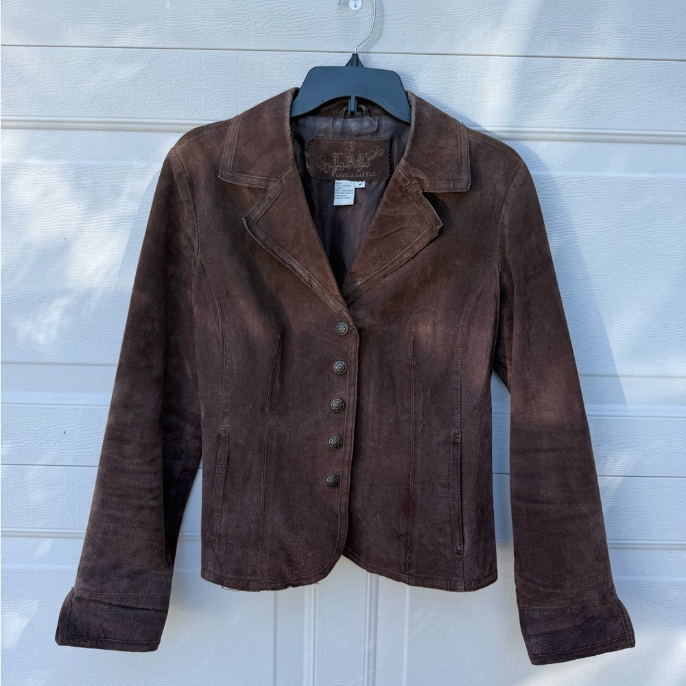 Brown Suede Women's Leather Jacket 🤎